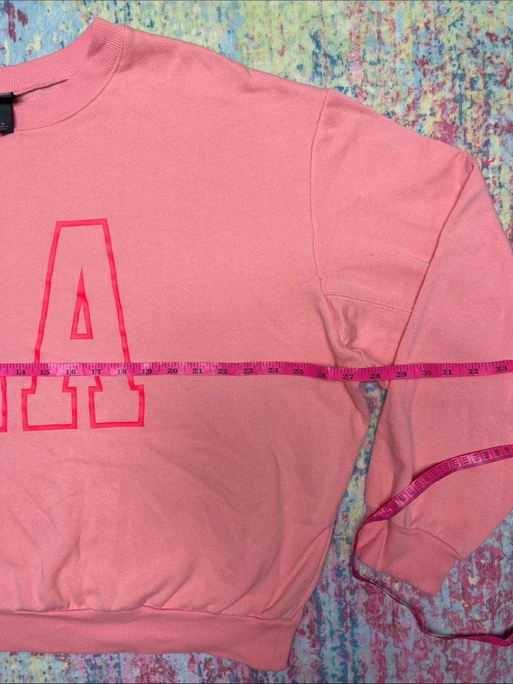 wild fable Pink Ribbed Crewneck Sweatshirt - Picture 4 of 7